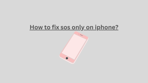 How to fix sos only on iphone?